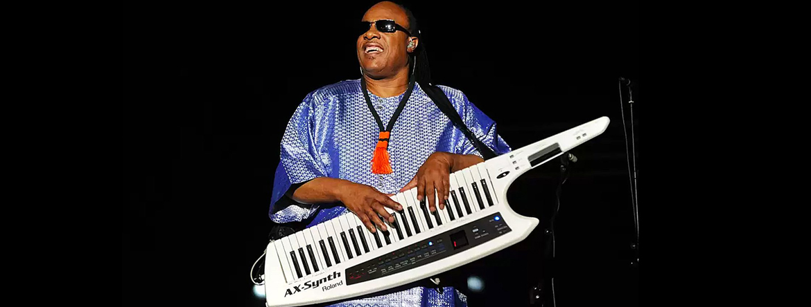 Stevie Wonder is a well-known keytar user